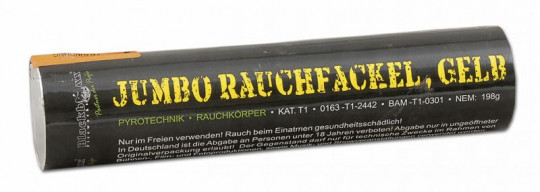 Jumbo Rauchfackel / Pyrorauch XL800 - gelb