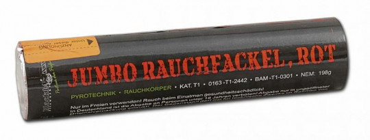 Jumbo Rauchfackel / Pyrorauch XL800  - Rot
