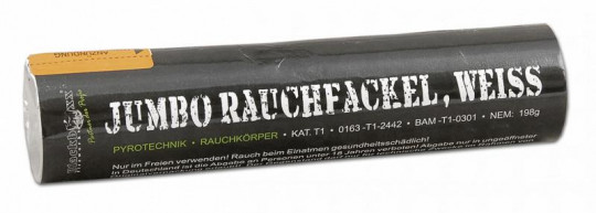 Jumbo Rauchfackel / Pyrorauch XL800  - weiß