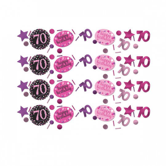 Konfetti 70 Sparkling Pink Folie