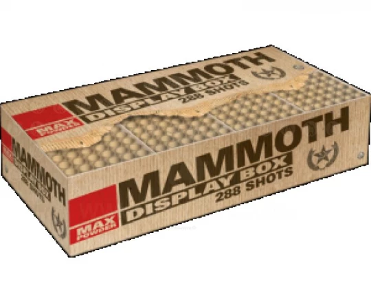Lesli Mammoth, 288-Schuss-Verbundfeuerwerk 2-teilig (Käfig)