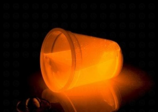 Leucht-Becher 250ml - orange