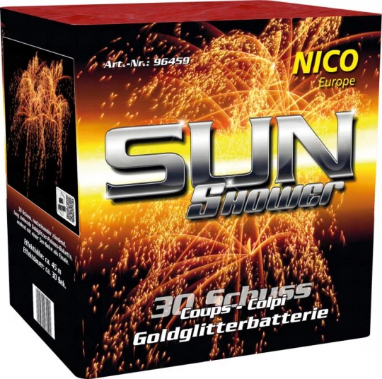 Leuchtbatterie - Sun Shower - 30 Schuss