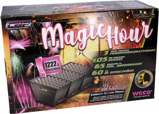 Magic Hour, 105 Schuss Komplettfeuerwerk