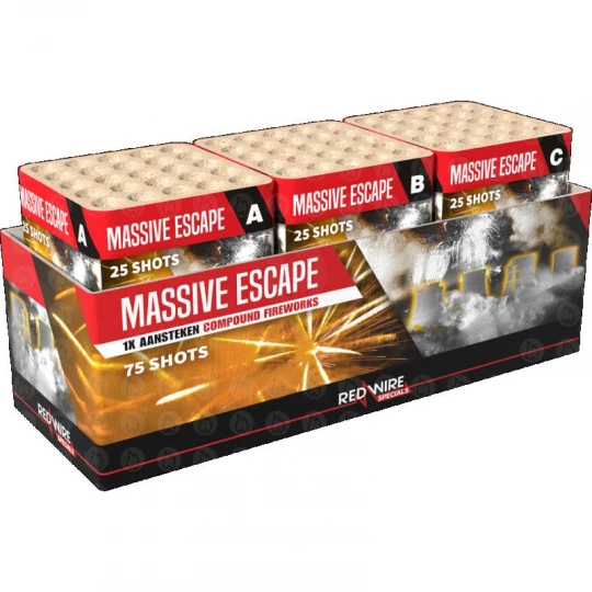 Massive Escape, 76-Schuss-Verbundfeuerwerk