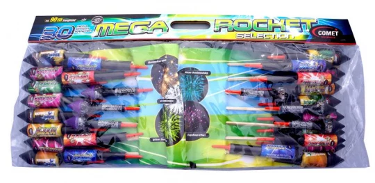 Mega Rocket Selection, Mega Raketen Sortiment