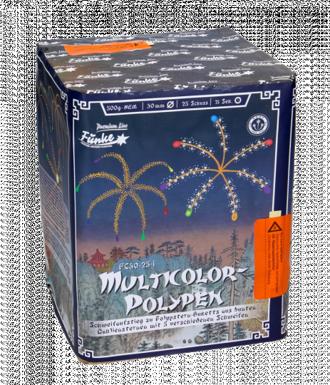 Multicolor-Polypen, 25-Schuss-Batterie