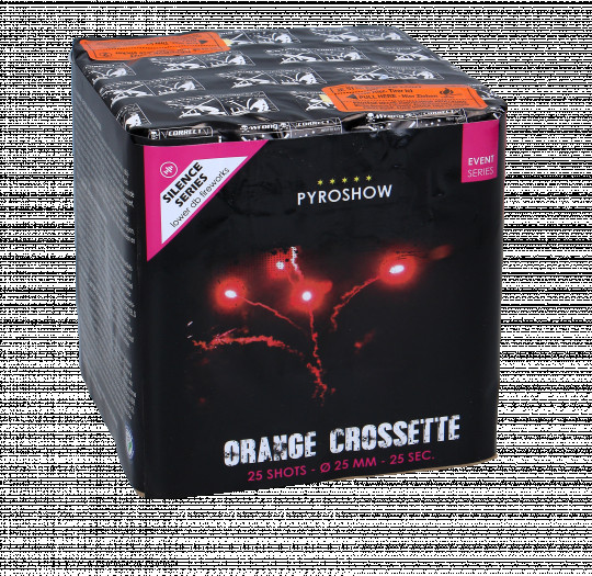 Orange Crossette, 25-Schuss-Batterie