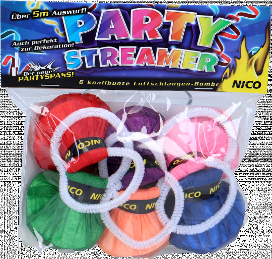 Party Streamer Bunt