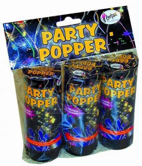 Partypopper 3er Pack