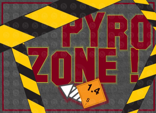 Pyro Zone Sticker