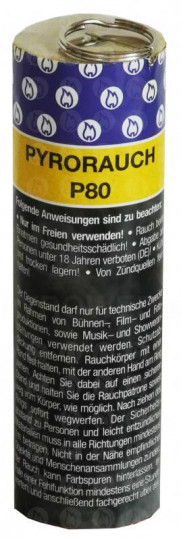 Pyrorauch P80 gelb, Reißzündung