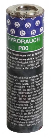Pyrorauch P80 grün, Reißzündung