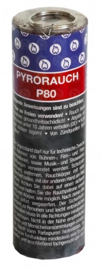 Pyrorauch P80 rot mit Reißzündung