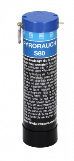 Pyrorauch S80 mit Schlagzündung - blau