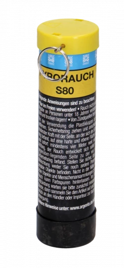 Pyrorauch S80 mit Schlagzündung - gelb