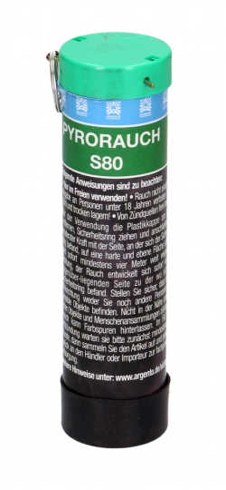 Pyrorauch S80 mit Schlagzündung - grün