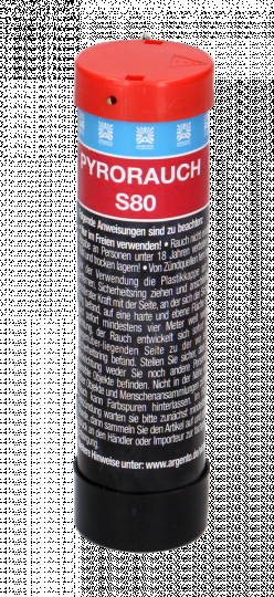 Pyrorauch S80 mit Schlagzündung - rot