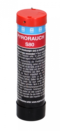 Pyrorauch S80 mit Schlagzündung - rot