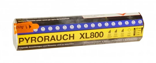 Pyrorauch XL800 Gelb - Rauchpatrone / Jumbo Rauch