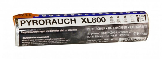 Pyrorauch XL800 Weiß - Rauchpatrone / Jumbo Rauch