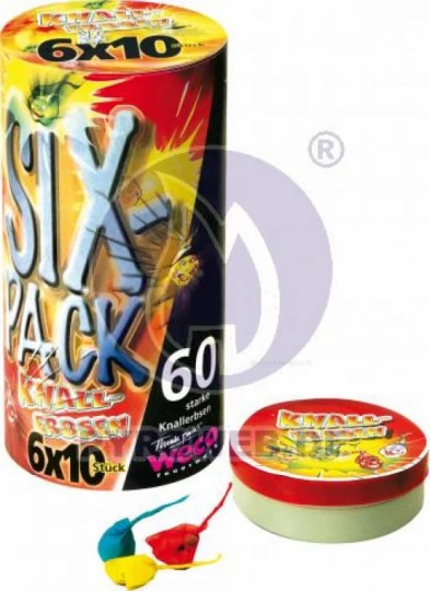 SIX- Pack Knallerbsen - 60 Stück