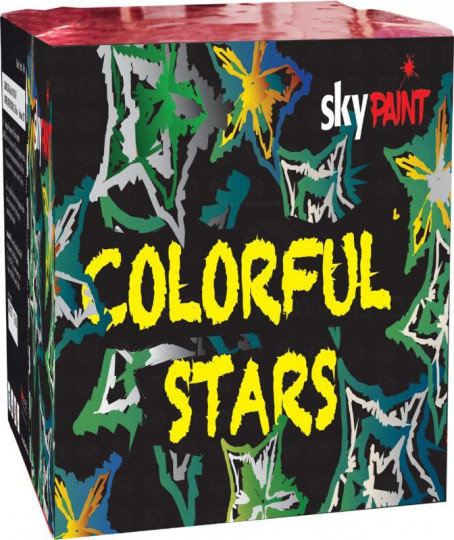 SkyPaint Colorful Stars, 64-Schuss-Batterie