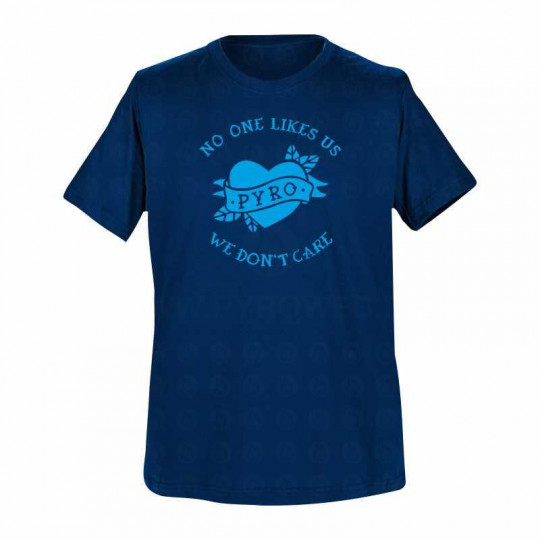 T-Shirt Navy: No one likes us we don't care
