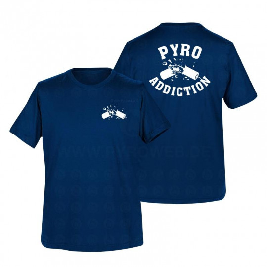 T-Shirt Navy: Pyro Addiction