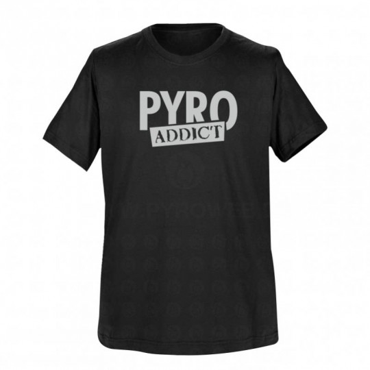 T-Shirt Schwarz: Pyro Addict