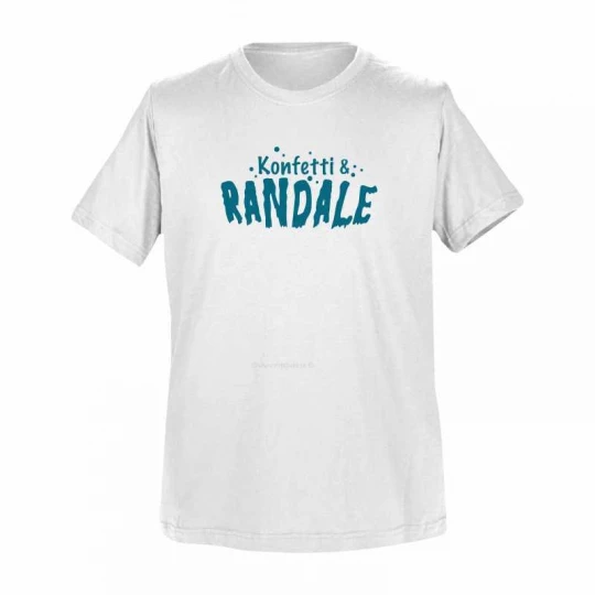 T-Shirt Weiß: Konfetti und Randale