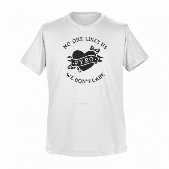 T-Shirt Weiß: No one likes us we don't care