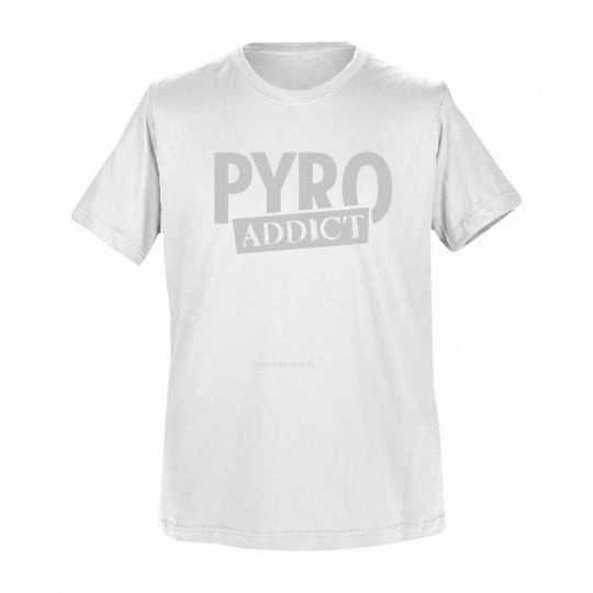 T-Shirt Weiß: Pyro Addict