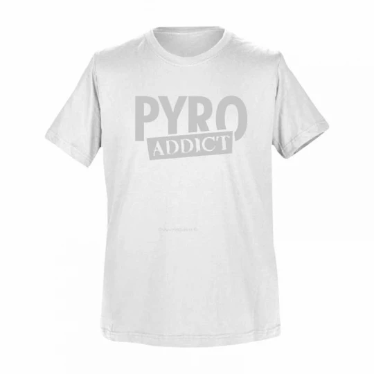 T-Shirt Weiß: Pyro Addict