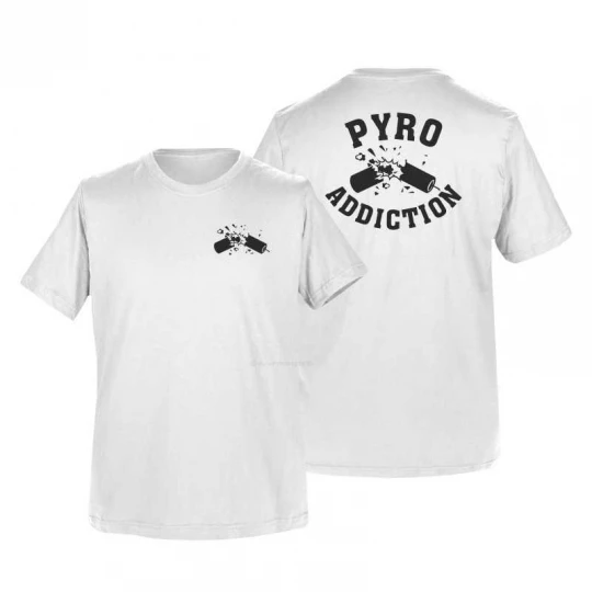 T-Shirt Weiß: Pyro Addiction
