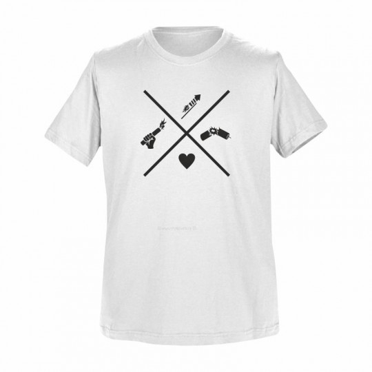 T-Shirt Weiß: Pyro-Icons