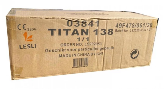 Titan 138, 138-Schuss-Verbundfeuerwerk