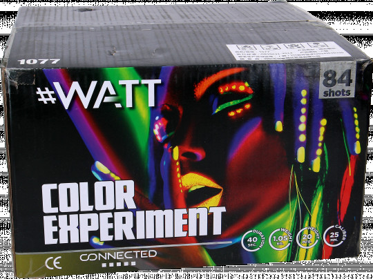 Color Experiment 84 Schuss Komplettfeuerwerk
