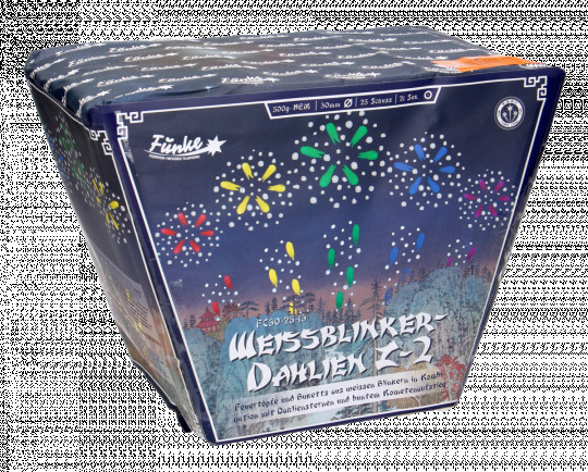 Funke Weißblinker-Dahlien Z-2, 25-Schuss-Batterie