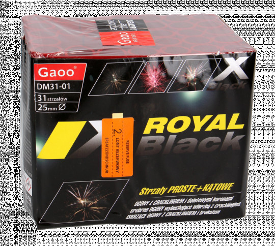 X-BLACK / ROYAL, 31-Schuss-Batterie