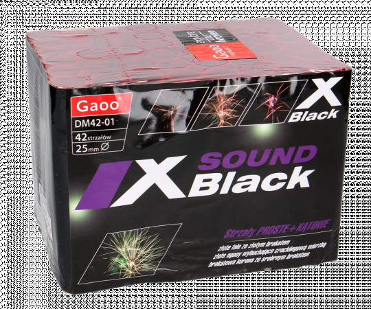 X-BLACK / SOUND, 42-Schuss-Batterie