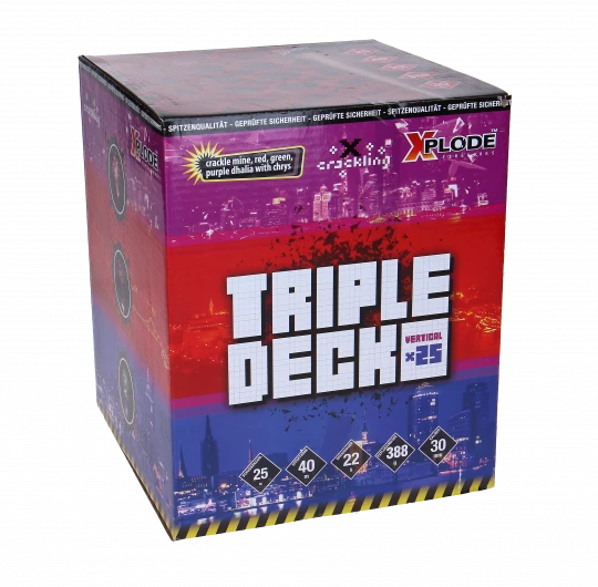 Xplode Triple Deck, 25-Schuss-Batterie