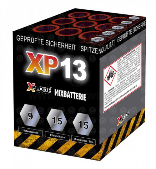 Xplode XP013, 9 Schuss Mix Batterie