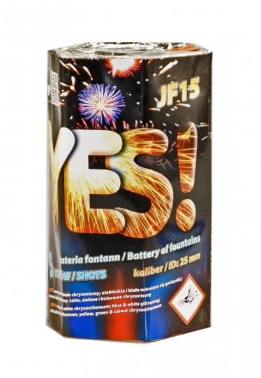 Yes, 5 Schuss Fontänen-Batterie