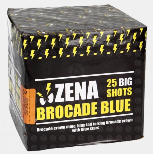 Zena Brocade Blue, 25-Schuss-Batterie