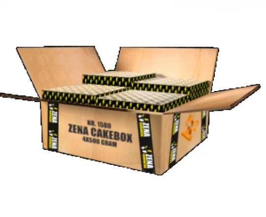Zena Cakebox 144-Schuss-Verbundfeuerwerk