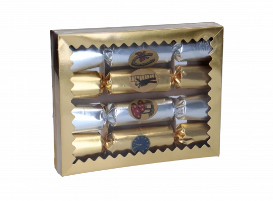 Knallbonbons groß, gold/silber