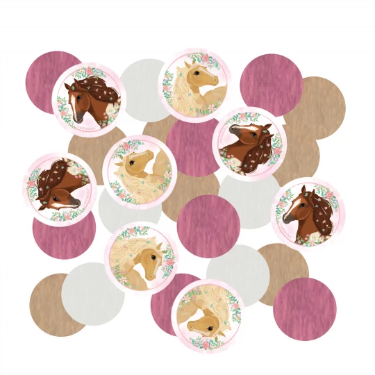 Konfetti Beautiful Horses Papier