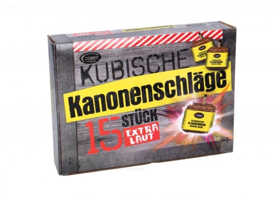 Kubische Kanonenschläge, 15er Packung