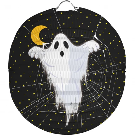 Lampion - Laterne Gespenst rund